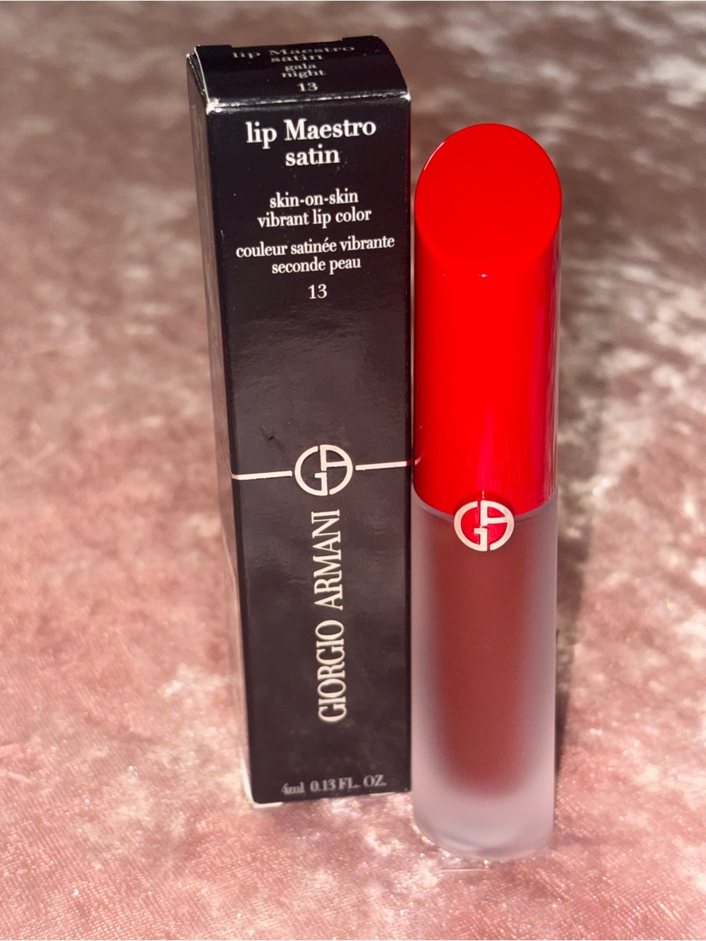 Giorgio Armani Lip Maestro Satin Vibrant Lip Color~Gala Night ~NIB~Full Size